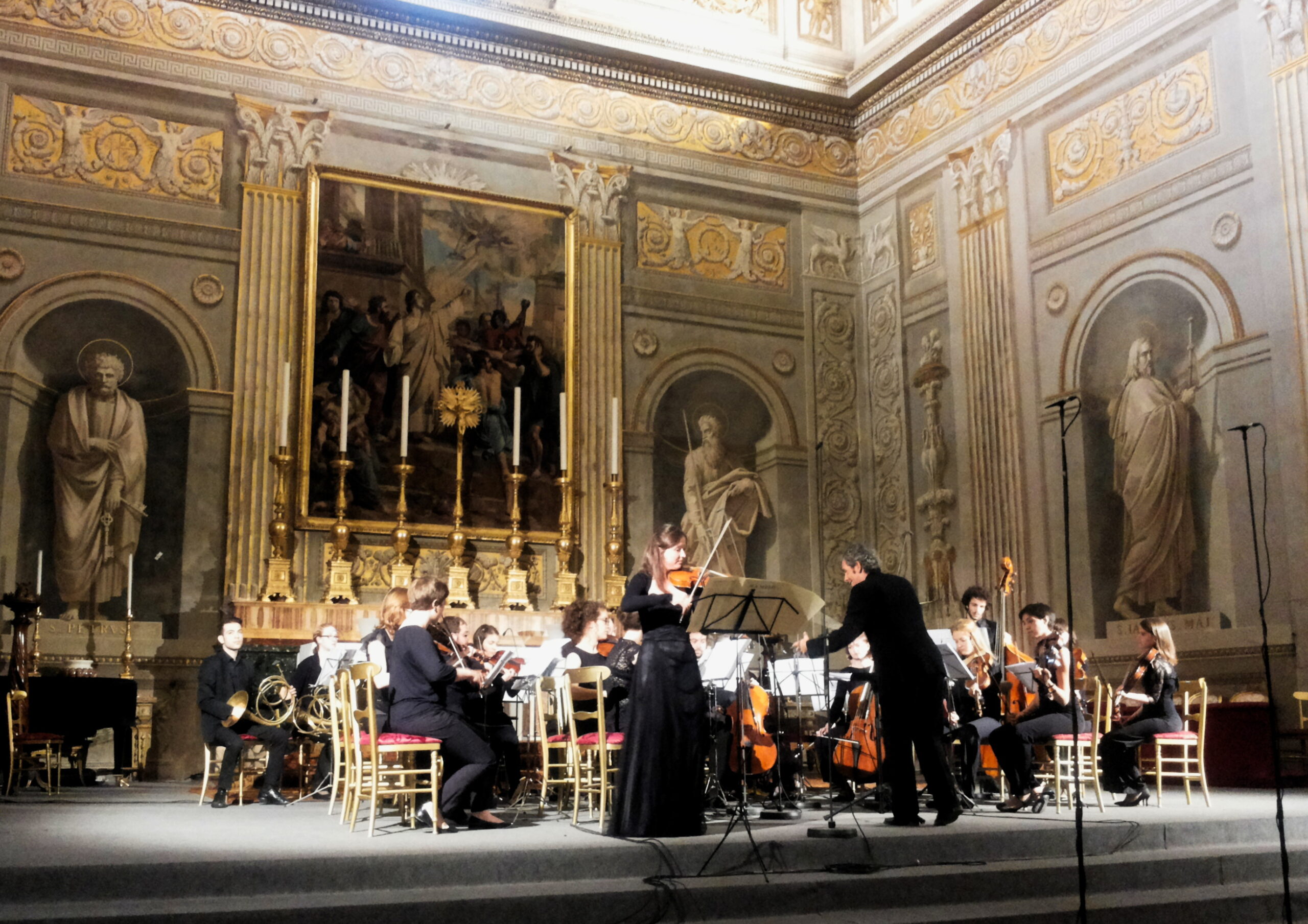 Claudio Astronio conducts Theresia in Quirinale Palace